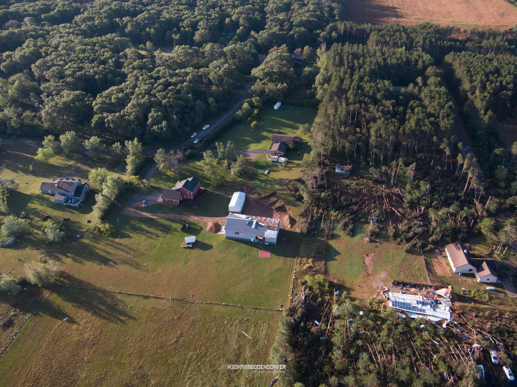 Tornado Aftermath in Elk Mound Branden Bodendorfer
