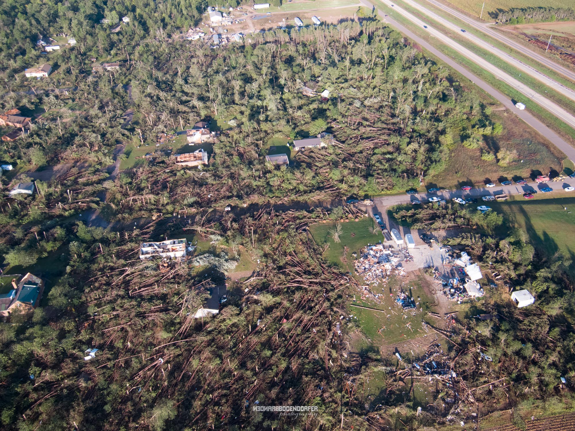 Tornado Aftermath in Elk Mound Branden Bodendorfer