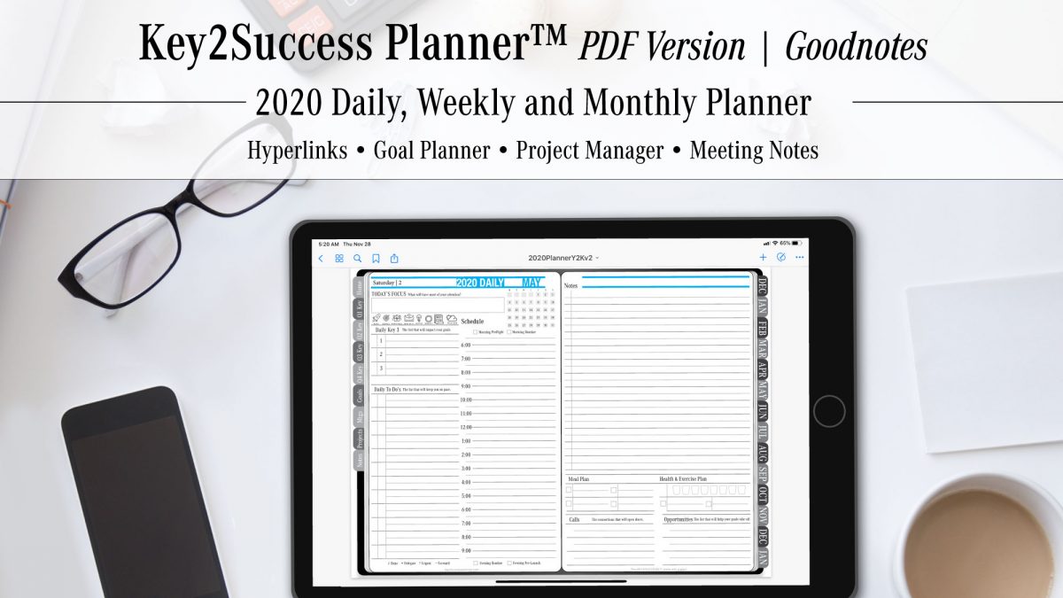 free digital planner goodnotes 2020