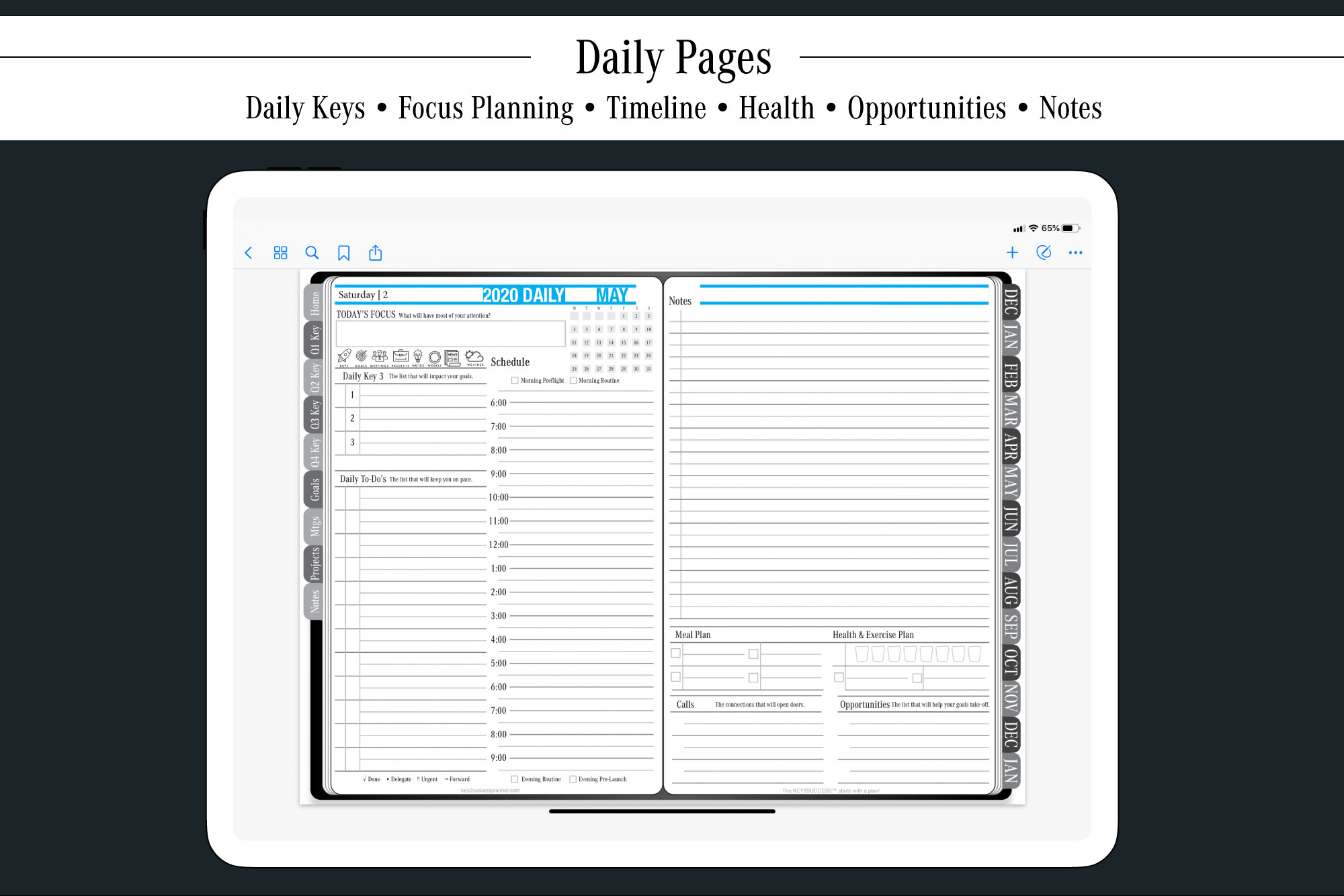 Samsung Notes Planner Template