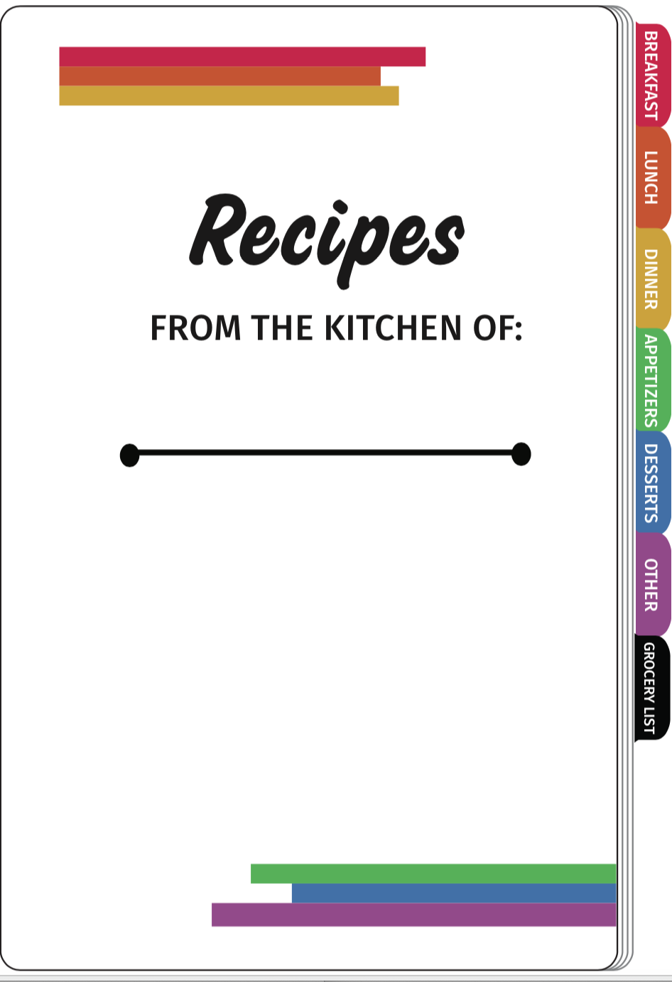 Digital Recipe Book Branden Bodendorfer Key2Success