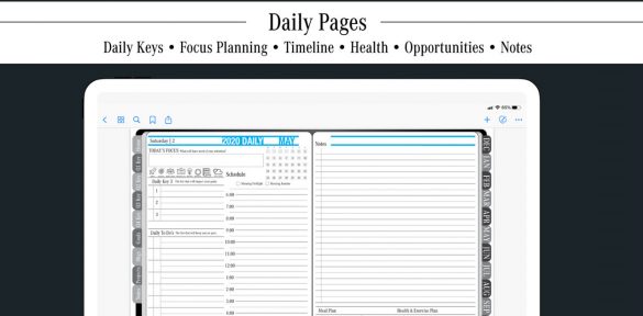 Key2Success Digital Planner Daily View