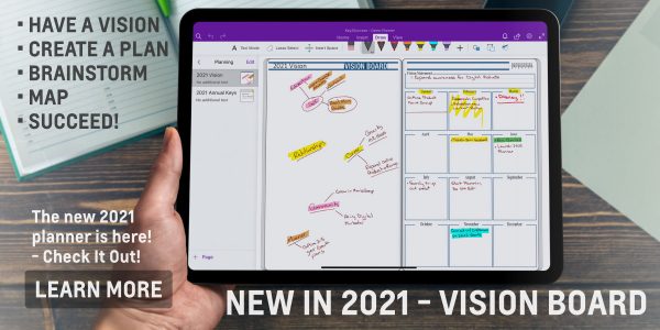 KEY2SUCCESS 2021 DIGITAL PLANNER VISION out