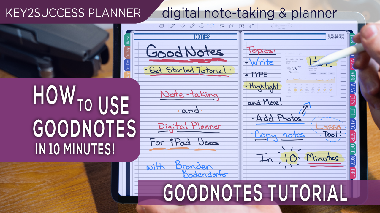 Tutorial How to Use GoodNotes on the iPad Branden