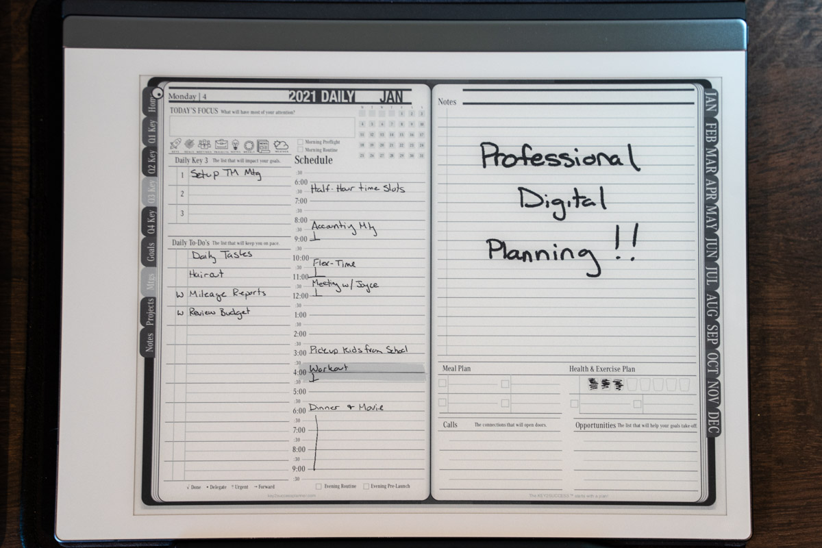 reMarkable 2 Digital Planner Branden Bodendorfer