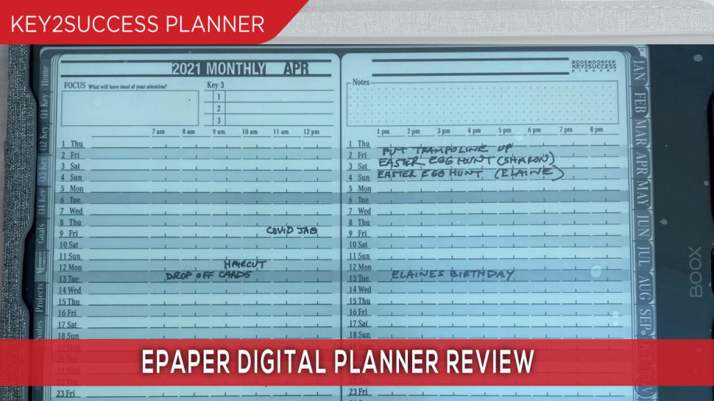 epaper digital planner review on boox