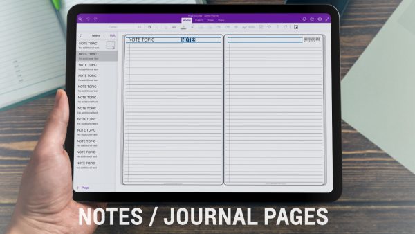 2022 ipad onenote Digital Notes Pages