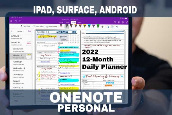 Product-2022-OneNote-Personal-Digital-Planner