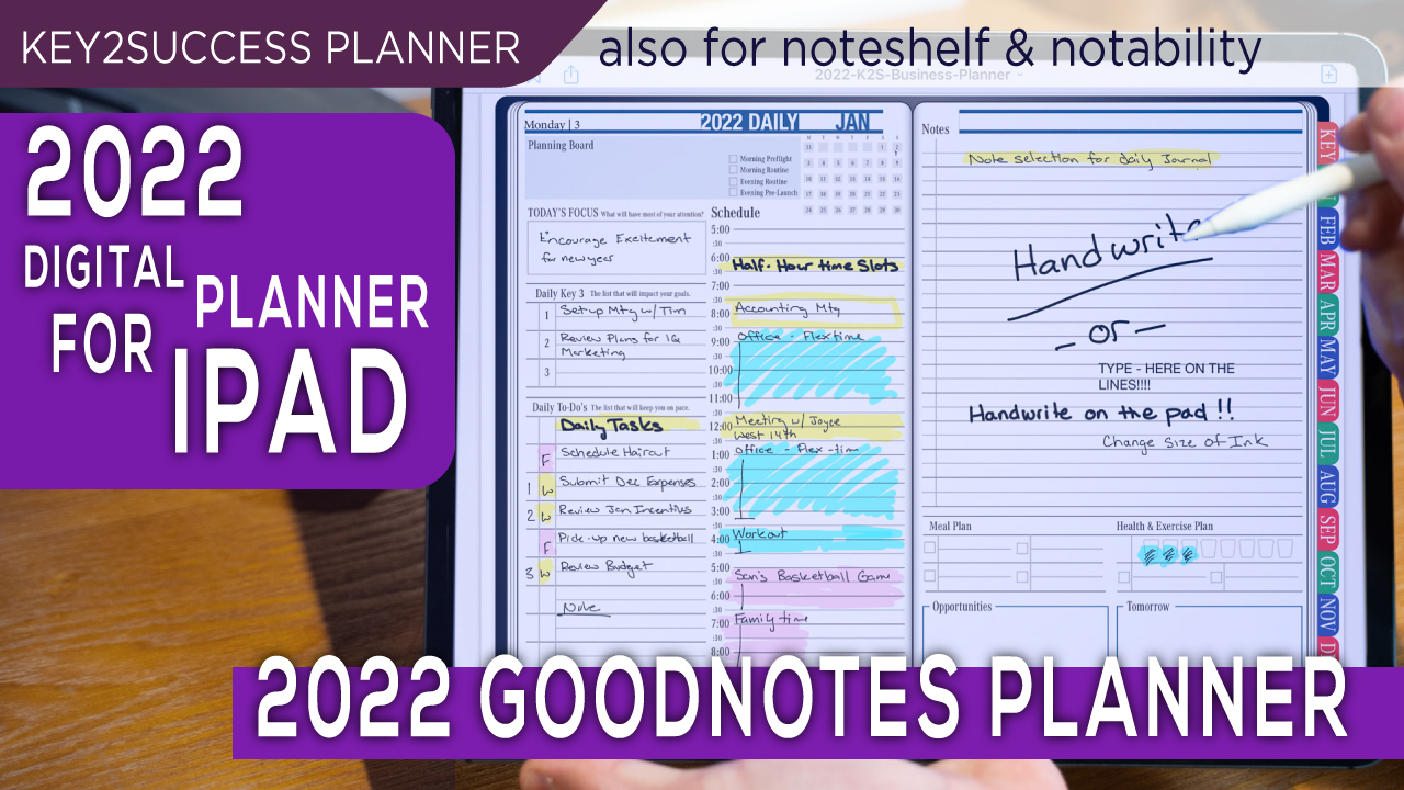 free 2022 goodnotes digital planner