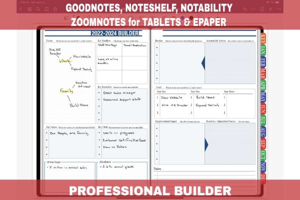 GoodNotes 2022 Professional Builder Page