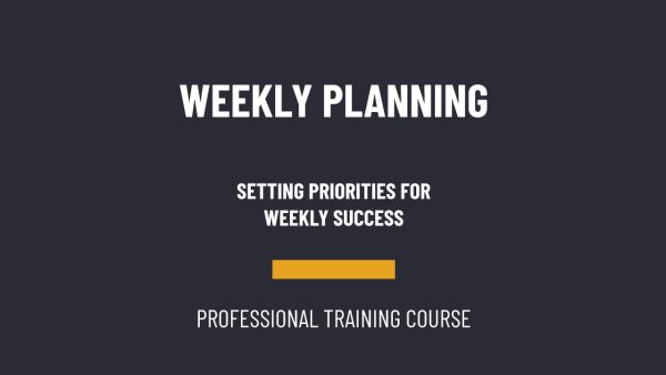 Weekly Planning Setting Priorities 1
