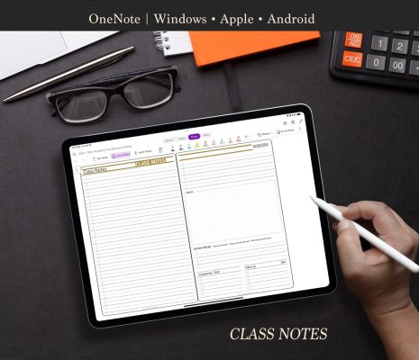 OneNote-Academic-Planner-Class-Notes