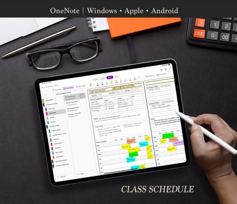 OneNote-Academic-Planner-Class-Schedule