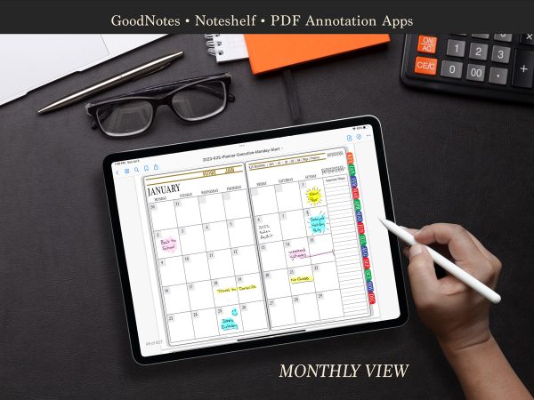 GoodNotes Academic Planner Monthly View