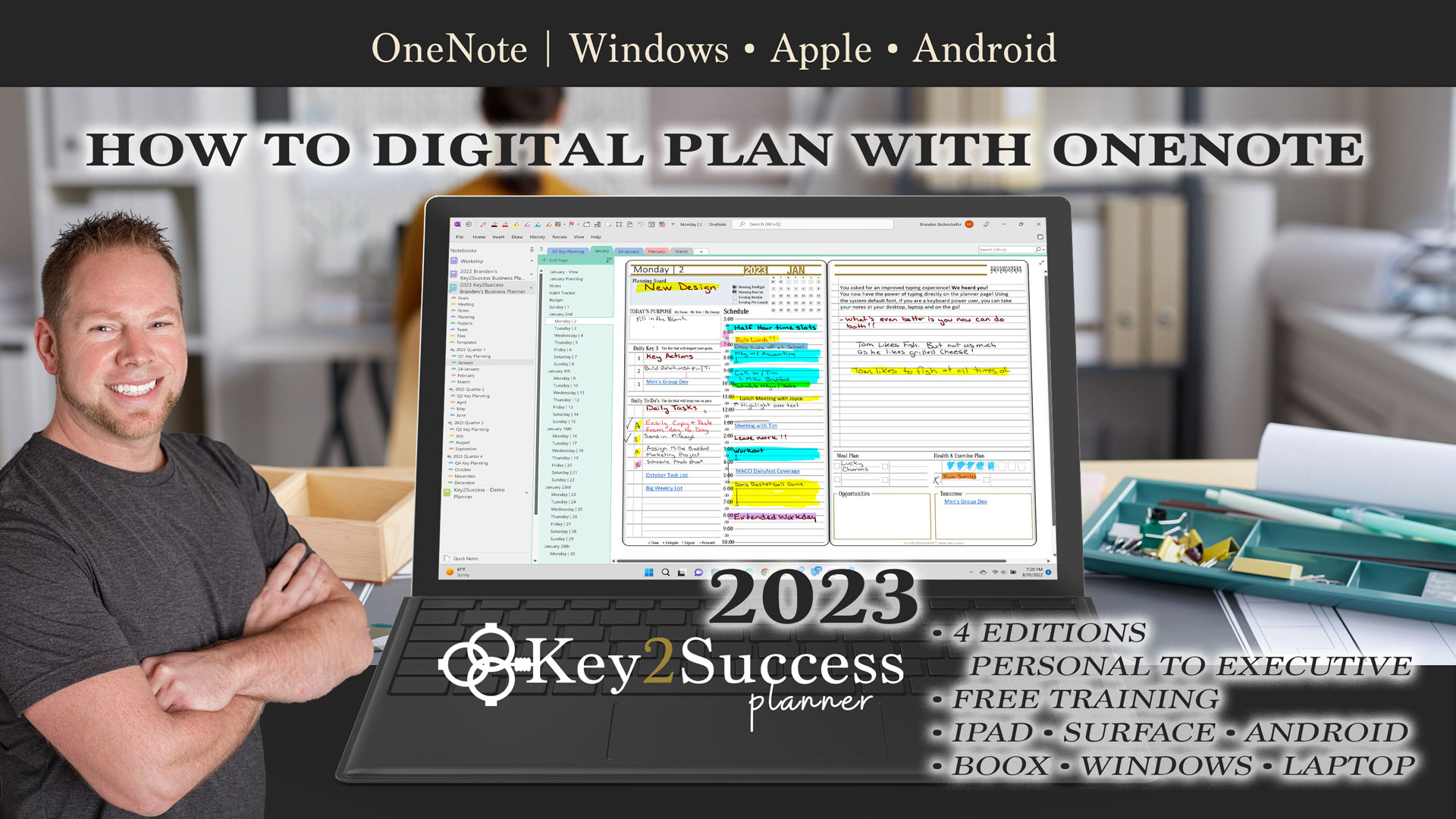 How To Start Digital Planning With OneNote 2023 Digital Planner