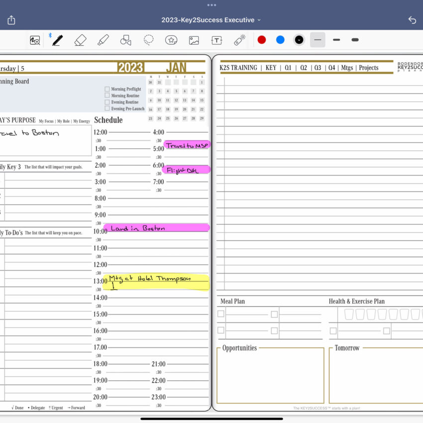 24-Hour Tile for OneNote & PDF: Customize Your Planner