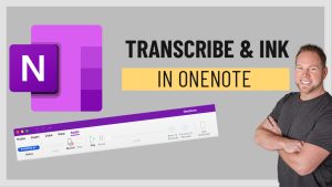 transcribe text in onenote