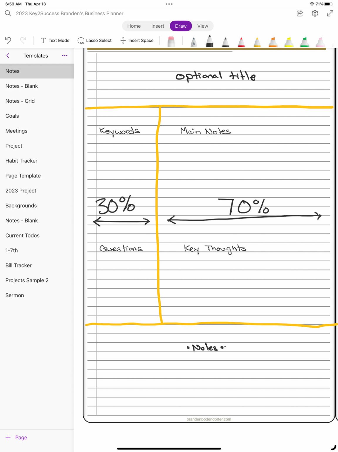 Cornell Note Taking - Best Way to take Digital Cornell Notes