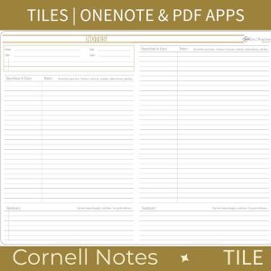 cornell notes tile