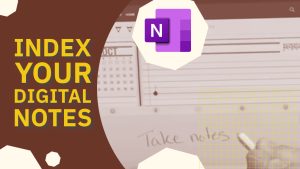 how to index digital notes