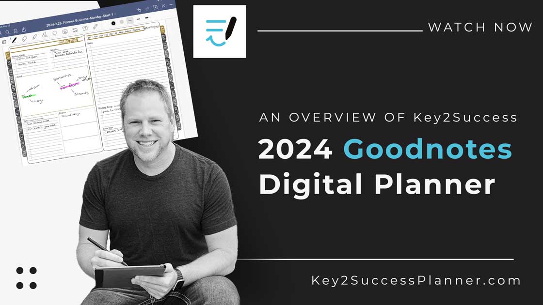 Key2Success 2024 Digital Planner for Goodnotes Overview