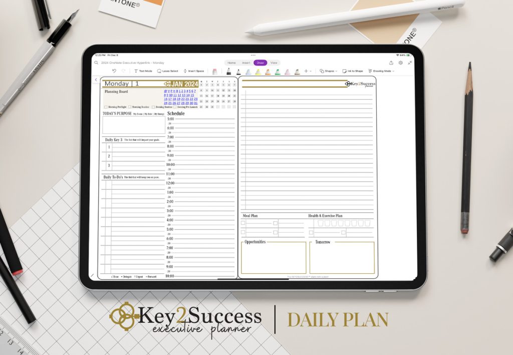 Key2Success OneNote Digital Planner Daily Planner