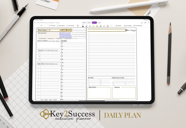 Key2Success Planner Daily Planner Digital Planner for OneNote
