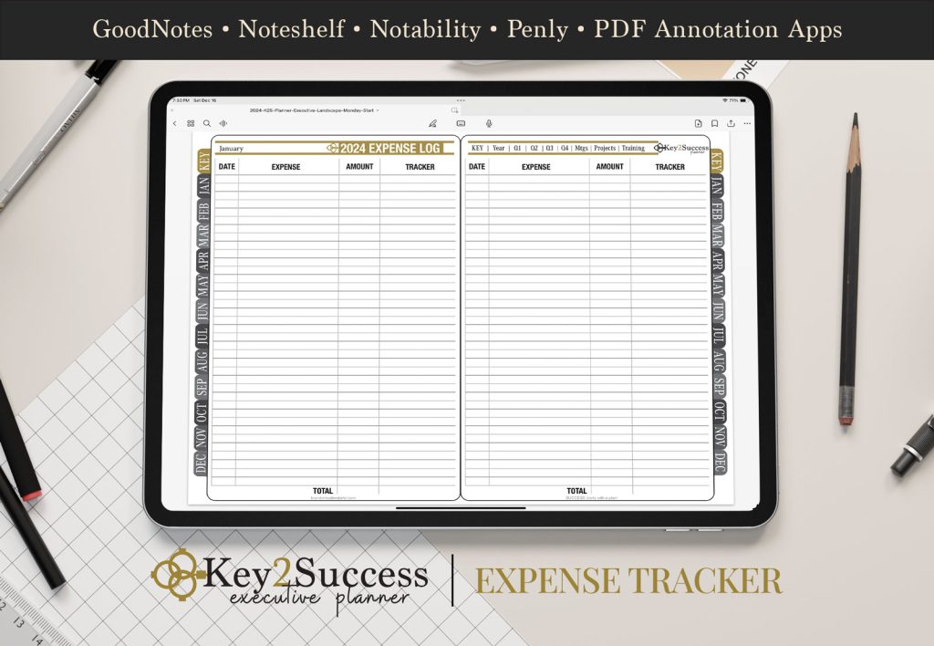 PDF planner expense tracker
