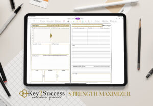Onenote Page Designs Strength Matrix 2026 OneNote Planner: Digital Business Planning