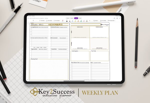 Key2Success Planner Weekly Plan
