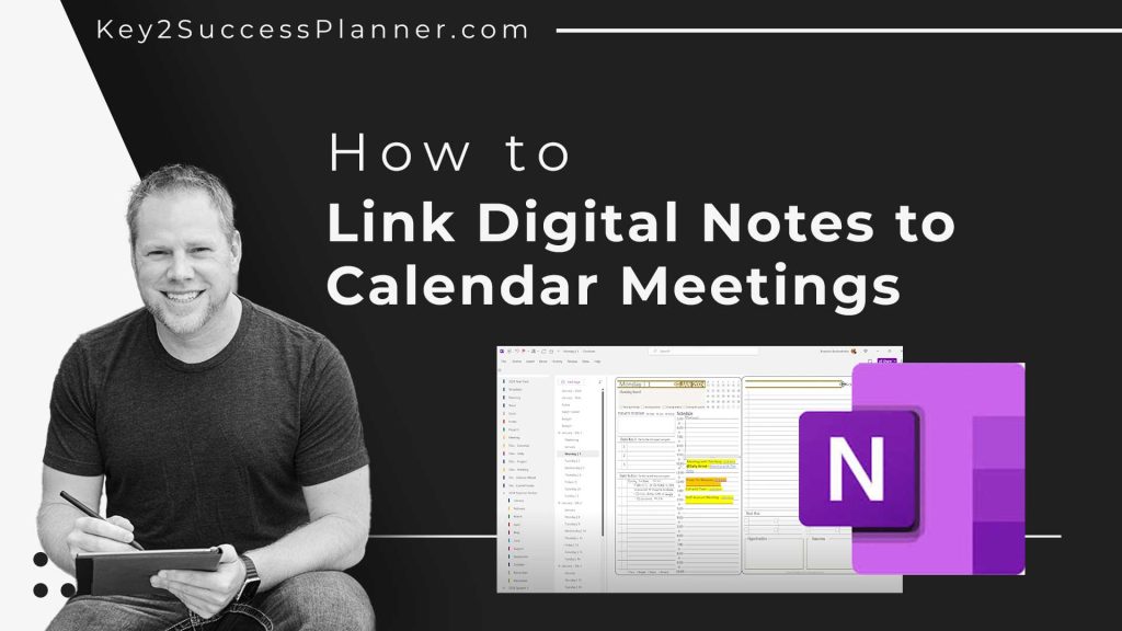 link digital notes to calendar meetings