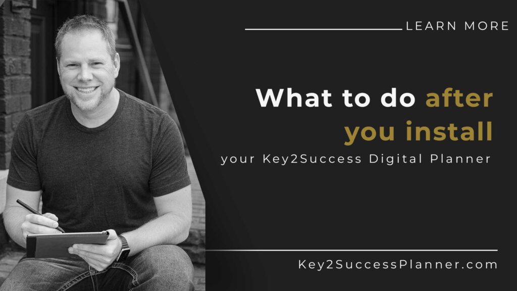 Install First Time Success Key2Success 2026 Planner: Get Started After Installation