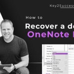 how to recover deleted onenote page
