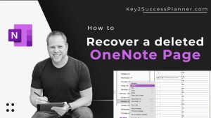how to recover deleted onenote page