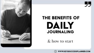 daily journal benefits header with Branden