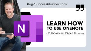 learn to use onenote digital planner
