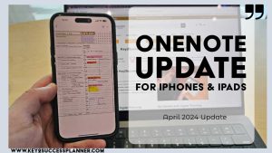 onenote update ipad iphone