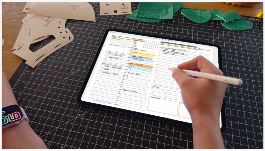 apple pencil pro digital planner
