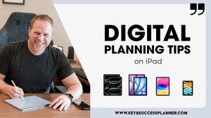 digital planning tips for ipad users header image featuring Branden Bodendorfer using iPad digital planner