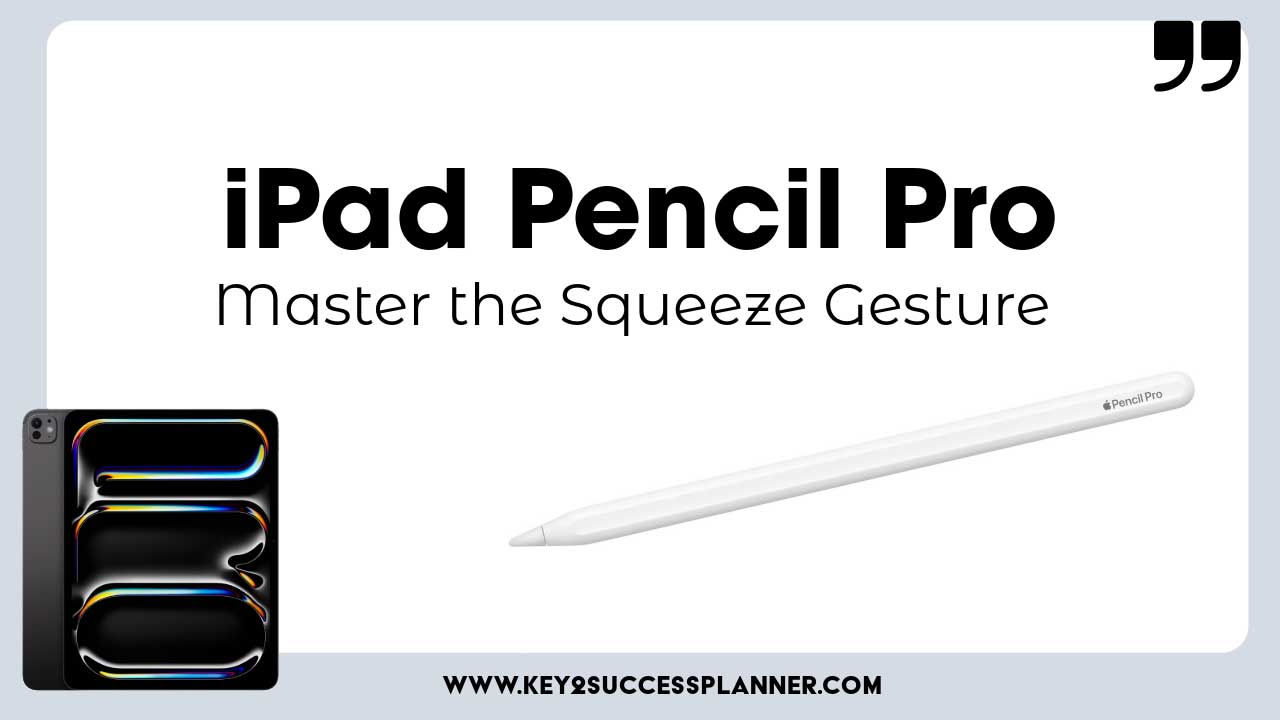 Master the Apple Pencil Pro Squeeze Gesture in GoodNotes