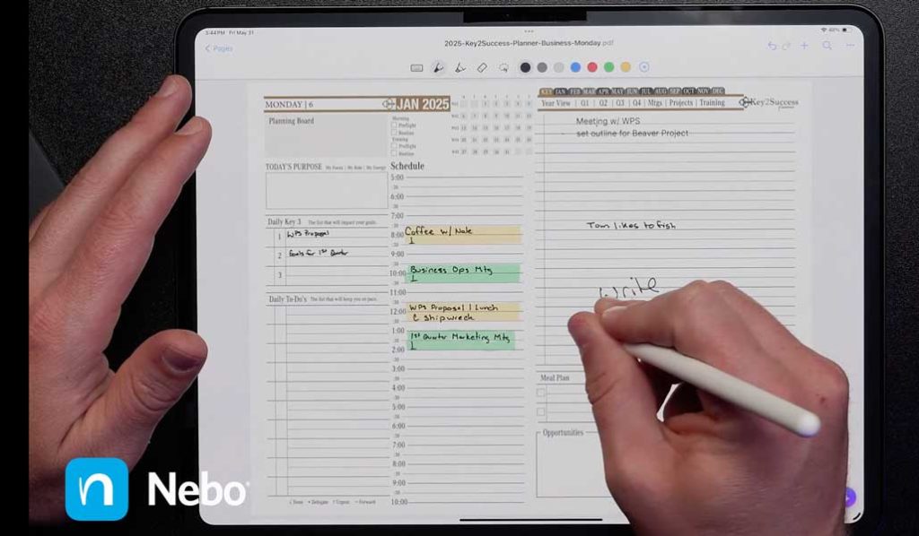 digital planner for nebo app