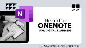 how to use onenote for digital planning