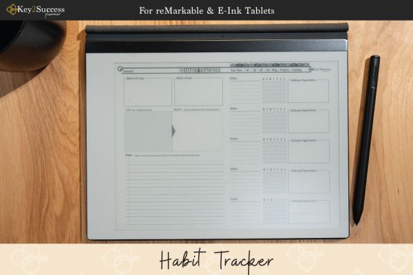 reMarkable 2 Digital Planner Habit Tracker