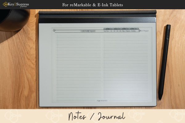 2025 reMarkable 2 Digital Planner Notes Journal