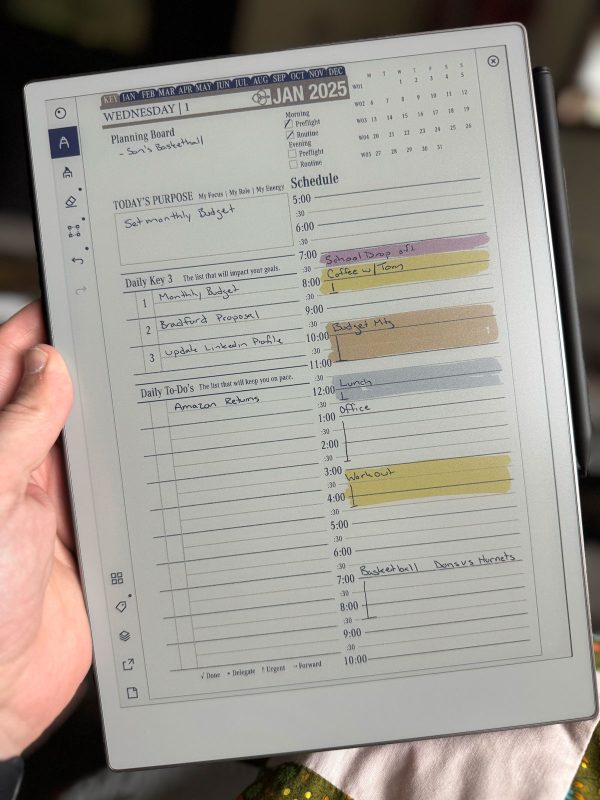 reMarkable Paper Pro Digital Planner