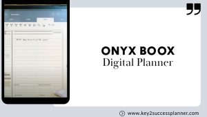 digital planner on onyx boox