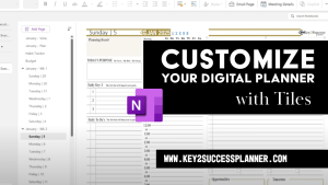 customize your digital planner