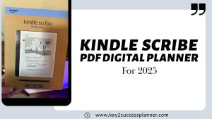 kindle scribe pdf digital planner 2025