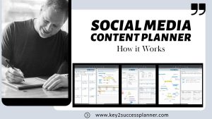 social media content planner in use