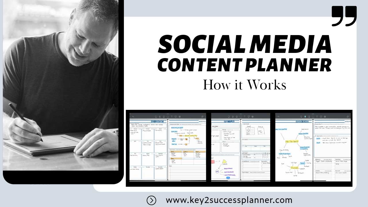 social media content planner in use